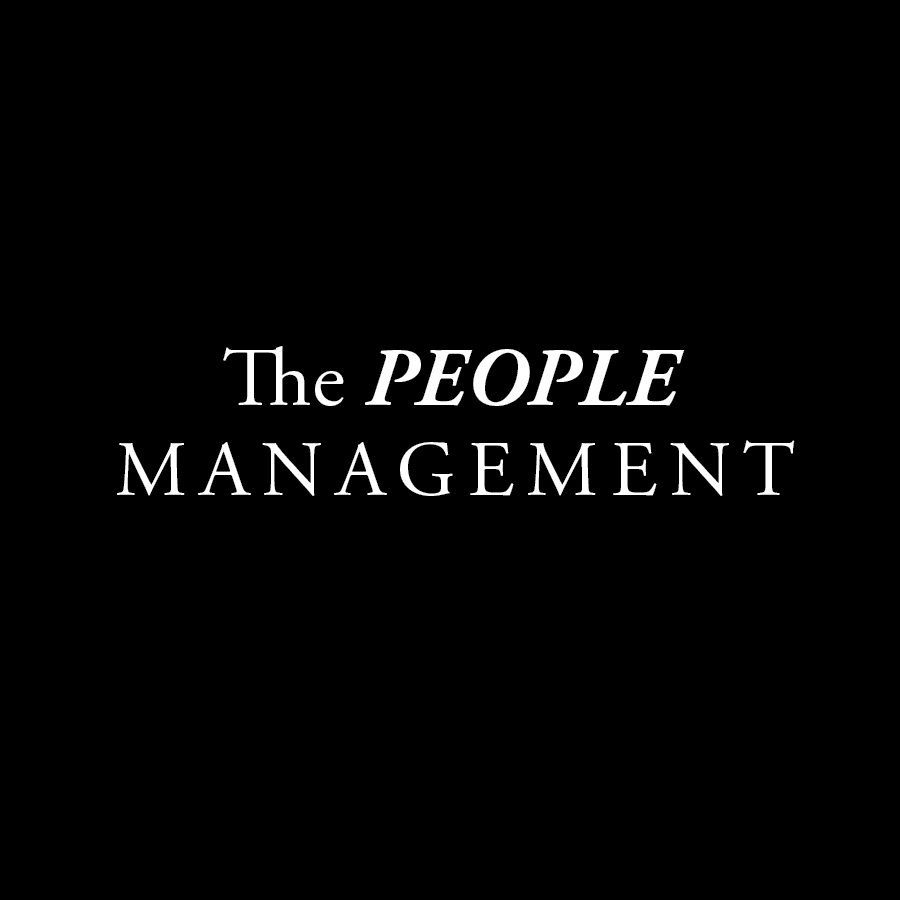 The People Management Model Logo Black and White